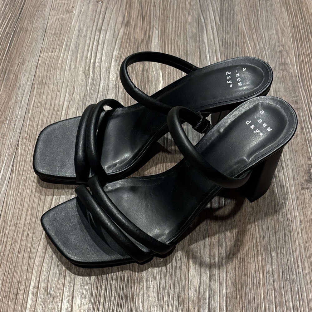 a new day Black Strappy Heels - Picture 4 of 4